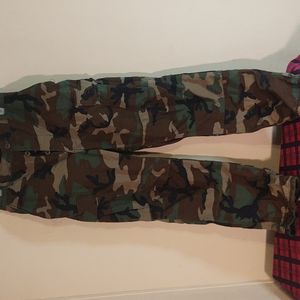 Vintage army camo pants.